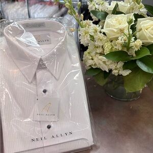 NWT White Boys Dress Shirt